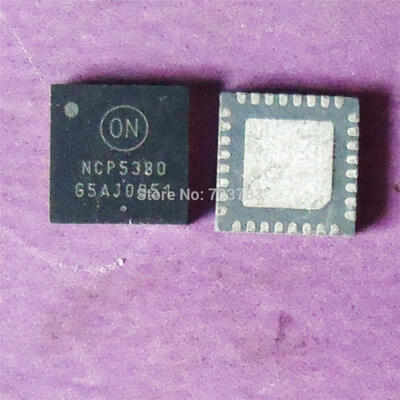 

5pcslot NCP5380MNR2G NCP5380 Synchronous Buck Controller Switching Regulator Single Phase 7-Bit Programmable