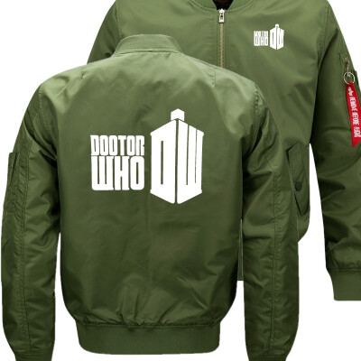 

Doctor Who Galleries Bomber Flight Flying Jacket Winter thicken Warm Zipper Men Jackets Anime Mens Casual Coat