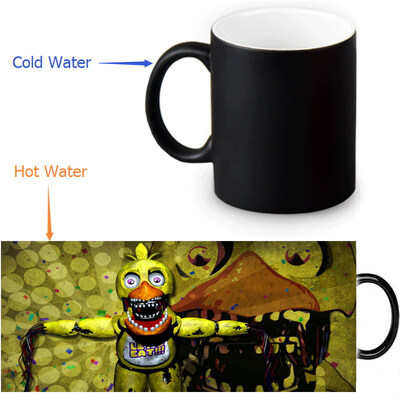 

Five Nights at Freddys Morphing Mug Color Change Tea Cup Magic Milk Coffee Mug