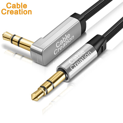 

CABLE CREATION CC0407 Car AUX Audio Cable 35mm Male to Male Cable ComputerMobile Phone Headphone Sound Box Adapter Line Straight 046 Meter