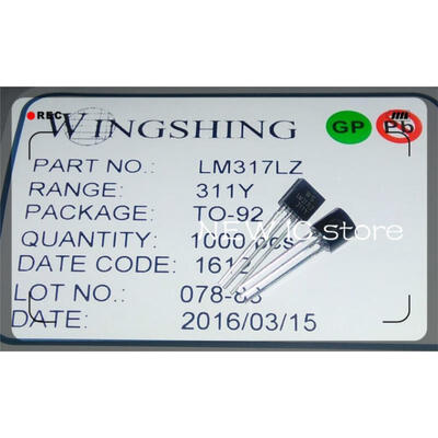 

Free shIpping 100 PCS LM317L LM317LZ TO-92 LM317 3-Terminal Adjustable Regulato