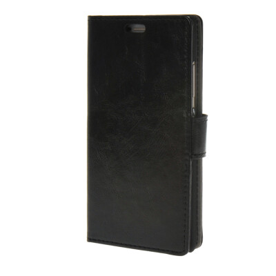 

MOONCASE Smooth PU Leather Flip Wallet Card Slot Bracket Back чехол для Huawei Ascend P8 lite Black