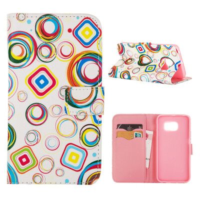 

MOONCASE ЧЕХОЛ ДЛЯ Samsung Galaxy S6 Edge Flip PU Leather Fold Wallet Card Slot Kickstand Back [Pattern series] /a13