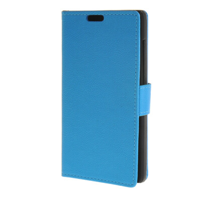 

MOONCASE Soft skin PU Wallet Flip Card Stand Back Leather Case Cover for Huawei Honor 4C Blue