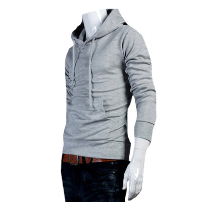 

CT&HF Men Fashion Fleece Contracted Leisure Pure Color Tops Korea Hot Selling Cotton Fleece