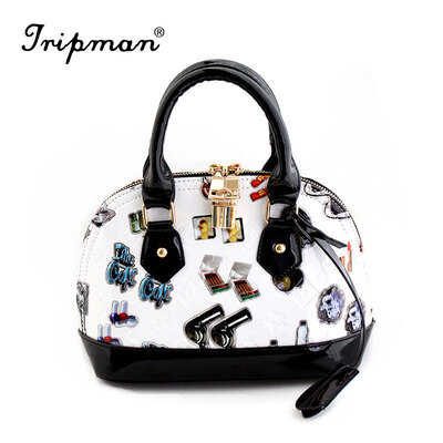 

Tripman New high quality womens messenger bags Shell Shoulder white luxury Handbags designer inspired handbags UK Crossbody Messenger Bag With Lock