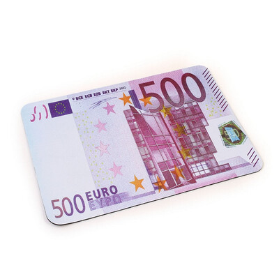 

New 500 Euro pattern Mousepad Silicone Mouse Mat For PC Laptop Computer Mice