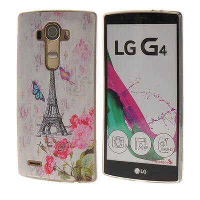 

MOONCASE Эйфелева башня шаблон Мягкий силиконовый гель ТПУ защитный чехол гибкой оболочки Защитный чехол для LG G4 a02