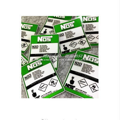 

High quality For Nos N2o Reflective car sticker and decals cool modified accessories green