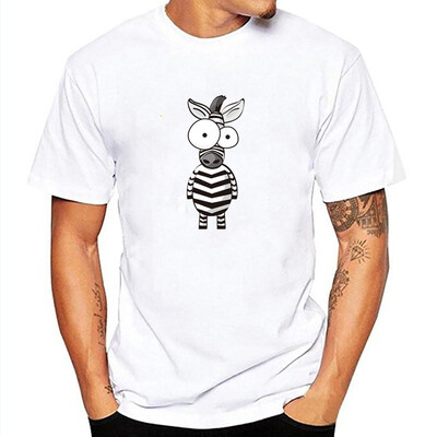 

Mens Cartoon Short Sleeve Printed T Shirt