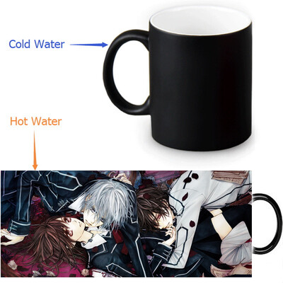 

Vampire Knight 350ml12oz Heat Reveal Mug Color Change Coffee Cup Sensitive Morphing Mugs Magic Mug Milk Tea Cups