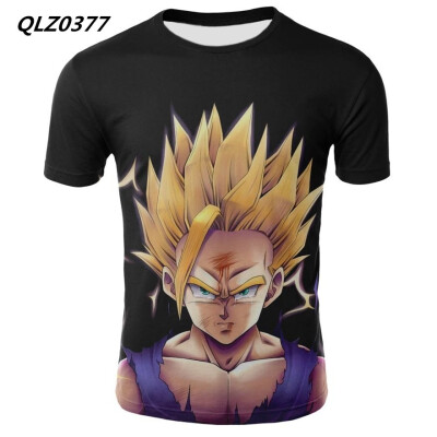 

Summer New Mens Fashion Anime T-shirt Seven Dragon Ball Print Cosplay Casual T-Shirt