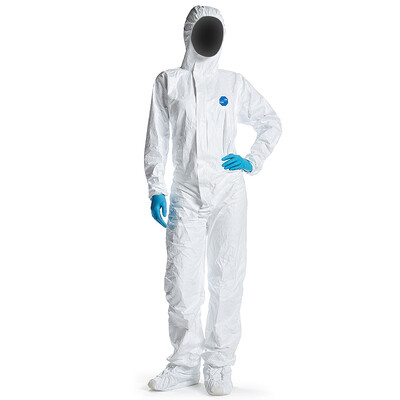 

DuPont DU PONT 1422A protective clothing overalls breathable hooded paint spray paint overalls strong waterproof dust-proof clothing electrostatic clothing L code