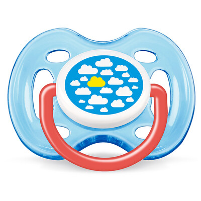 

Philips AVENT UK imports AVENT fashion pacifier 0-6 months male treasure six hole ventilation SCF17212