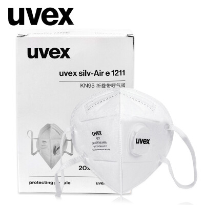 

UVEX1211 anti-fog anti-pm25 mask KN95 dust-proof anti-pollen industrial grinding dust riding men&women breathable with breathing valve 20 loaded ear-mounted