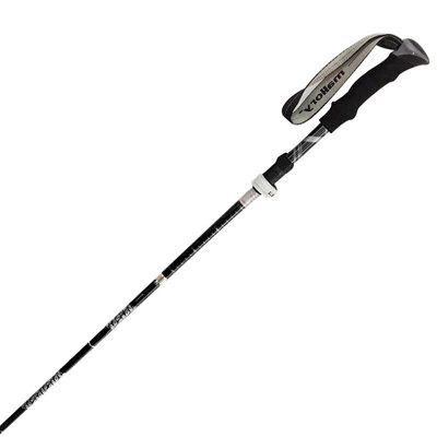 

Mallory outdoor trekking pole folding lock mountain climbing stick stick telescopic walking walking hiking equipment straight handle black