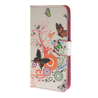

MOONCASE Butterfly style Leather Wallet Flip Card Slot Stand Pouch чехол для Huawei Ascend Y600 A02