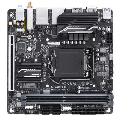 

GIGABYTE H370N WIFI «Ешьте курицу» Материнская плата ITX (Intel H370 / LGA 1151)