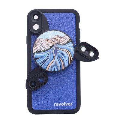 

Ztylus iphoneX iphoneXS dedicated dual lens wide angle macro fisheye polarization 6 in 1 Apple mobile phone lens set river blue