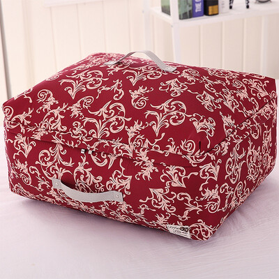 

Western SIVIN mirror flower red  storage bag quilt dust bag moving bag clothing sorting bag toy storage washable three-layer thickening