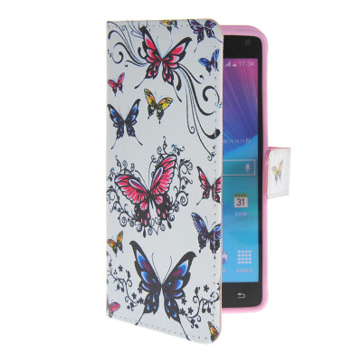 

MOONCASE Pattern Style Leather Side Flip Wallet Card Slot Pouch Stand Shell Back ЧЕХОЛ ДЛЯ Samsung Galaxy Note 4 N9100