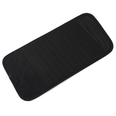 

BLACK CAR SUN VISOR CD DVD DISK CARD CLIPPER HOLDER BAG CASE STORAGE 21002