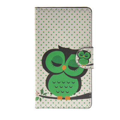 

MOONCASE Owl Pattern Leather Side Flip Wallet Card Slot Stand Pouch ЧЕХОЛ ДЛЯ Microsoft Lumia 435