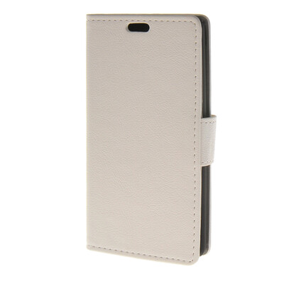 

MOONCASE Simple Leather Flip Wallet Card Slot Stand Back чехол для LG Leon H340N White