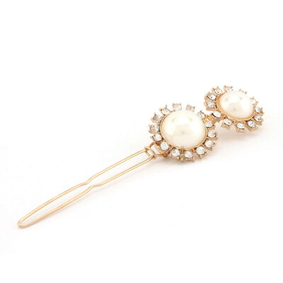 

Fashion Golden Pearl Diamond Cute Girl Little Edge Clip Hairpin Hair Accessories