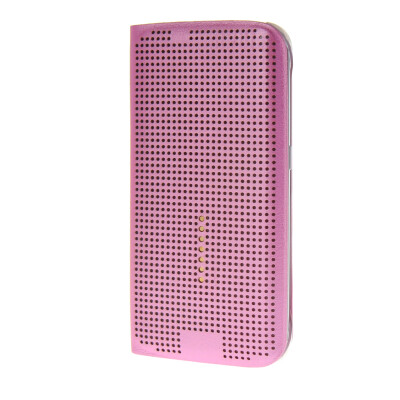 

MOONCASE Slim Surface holes Leather Side Flip Pouch Shell Back ЧЕХОЛ ДЛЯ Samsung Galaxy S6 Edge Pink