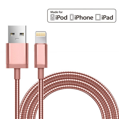 

USB - кабель для мфо металла зарядного устройства iPhone 7 плюс 6 с 6 6plus мобильный телефон за высокой прочности макс 2.4a USB к
