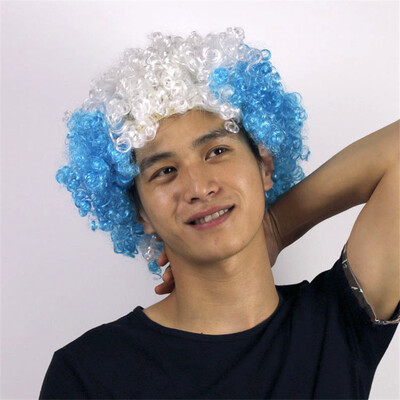 

National Flag Wig Football World Cup Flag Wig Headgear For Soccer Football Fans