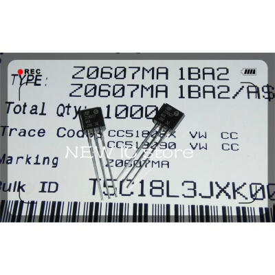 

10pcs free shipping Z0607MA Z0607 TO-92 Triacs 08 Amp 600 Volt new original