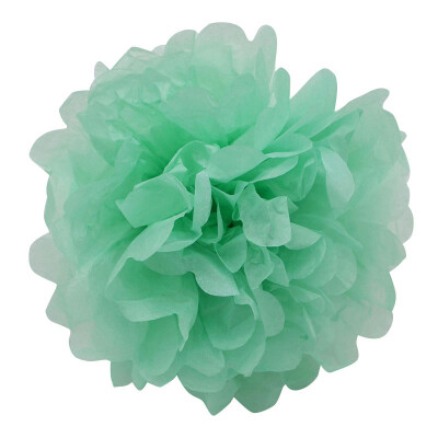 

6inch 1piece pompon Tissue Paper Pom Poms Flower Balls for wedding room Decoration Party Supplies diy craft paper flower