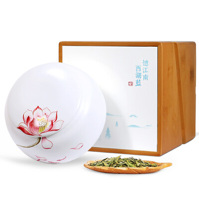 

2018 Новая чайная церемония Семейный чай Fine Pre AAA West Lake Longjing Tea 50г Керамический горшок Подарочная коробка Весенний чай Зеленый чай
