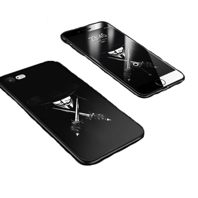 

Корпус мобильного телефона IPhone7 упал 7S тонкий мягкий матовый анти-характер со всеми мужчинами и женщинами, нарисовал рельеф для iPhone7