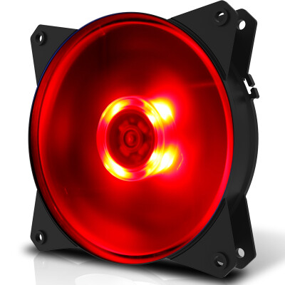 

CoolerMaster MasterFan MF120L Red Light Chassis Fan balanced fan rotor blade 12cm noise floor mute