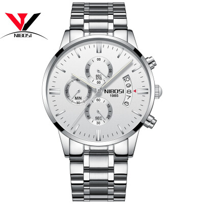 

2018 NIBOSI Gold Quartz Watch Top Brand Luxury Men Watches Fashion Man Wristwatches Stainless Steel Relogio Masculino Saatler