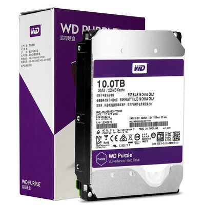 

WD Purple Disk 10TB SATA6Gbs 256M Monitoring Hard Disk WD100EJRX
