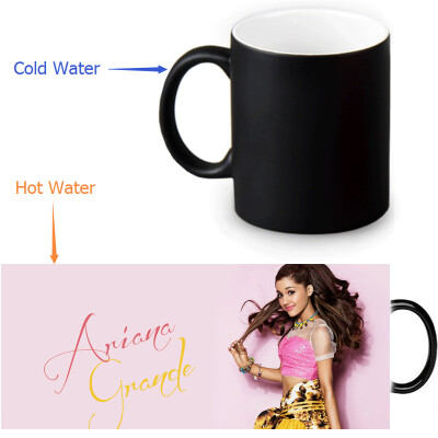 

Ariana Grande 350ml/12oz Heat Reveal Mug Color Change Coffee Cup Sensitive Morphing Mugs Magic Mug Milk Tea Cups