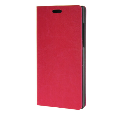 

MOONCASE Classical Folio Book Style Leather Wallet Flip Card Slot Bracket Back Case Cover for BlackBerry Leap Hotpink