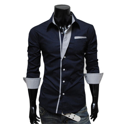 

Men Plaid Shirts Brand 2018 New Mens Dress Shirts Long Sleeve Slim Casual Black White Social Male Clothes Chemise Homme