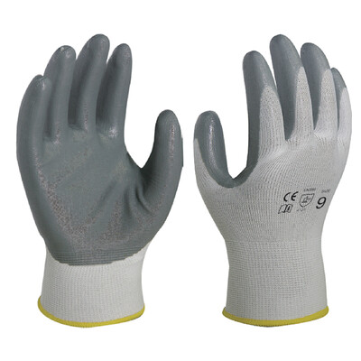 

BIG RED TRY7035 polyester gloves high strength grip high elasticity car repair gloves white