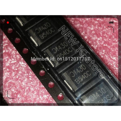 

100pcslot B540C-13-F DIODE SCHOTTKY 40V 5A SMC B540C-13-F 540 B540C B540 540C B540C-13 Free Shipping