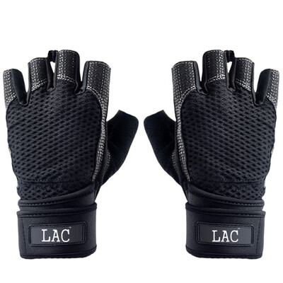 

LAC Fitness Gloves Men&39s Sports Gloves Women&39s Gym Dumbbells Equipment Training Half-finger Bracers Breathable Anti-slip Riding Gloves Blue M Code