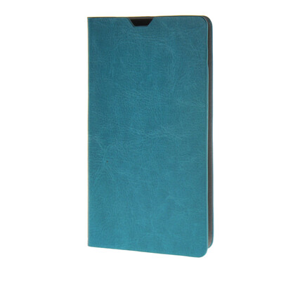 

MOONCASE Leather Side Flip Wallet Card Holder Stand Shell Pouch ЧЕХОЛ ДЛЯ LG Joy H220 Blue