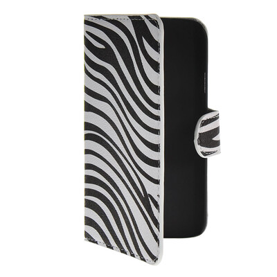 

MOONCASE Zebra style Leather Side Flip Wallet Card Slot Stand Pouch чехол для WIKO Barry