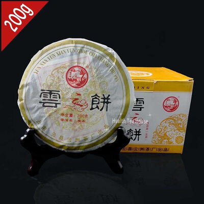 

2006 г. Yunnan Cloud Puer Tea 200г Торт, китайский AAAAA Raw Pu-erh Shen Puerh Te Pu erh PC46 Aged puerh лучший органический чай