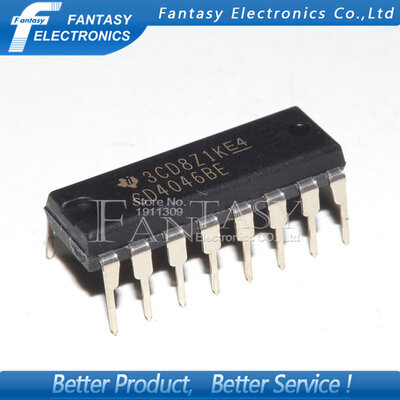 

100PCS CD4046BE DIP16 CD4046 DIP new&original IC free shipping