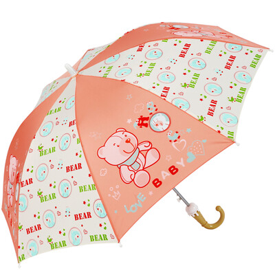 

Paradise umbrella happy childhood hit cloth straight rod self-opening childrens umbrella 13007E orange white